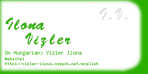 ilona vizler business card